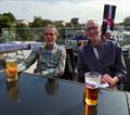 Time to relax and chat on the Mylor Yacht Club terrace during the Shrimper 19 Open Championship 2024 © Jeanette Ruberry