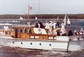 Halvorsen cruiser 1970 ‘Silver Cloud' official start boat for  many years © St George Sailing Club