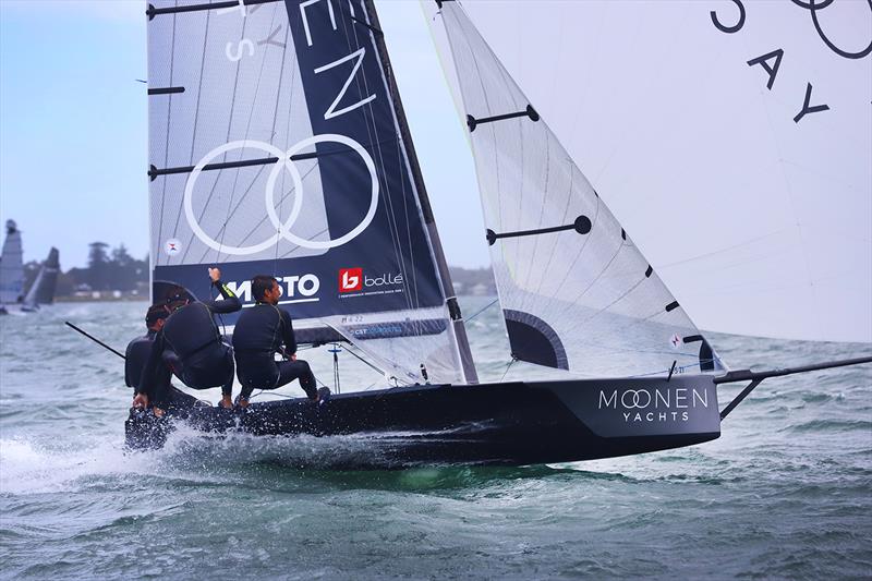 Double race winner Moonen Yachts on day 4 of the Red Pumps 16ft Skiff Australian Championships 2021-22 - photo © Mark Rothfield