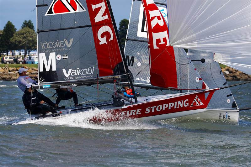 Australian 16ft Skiff titles Manly entry Fire Stopping - 2025 Australian 13ft and 16ft Skiff Championships - photo © Promocean Media