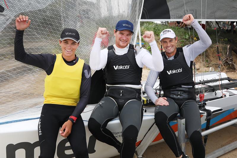 2025 Australian 13ft and 16ft Skiff Championships - Winning IMEI crew Joel Beashel Trent Barnabas Rob Napper - photo © Promocean Media