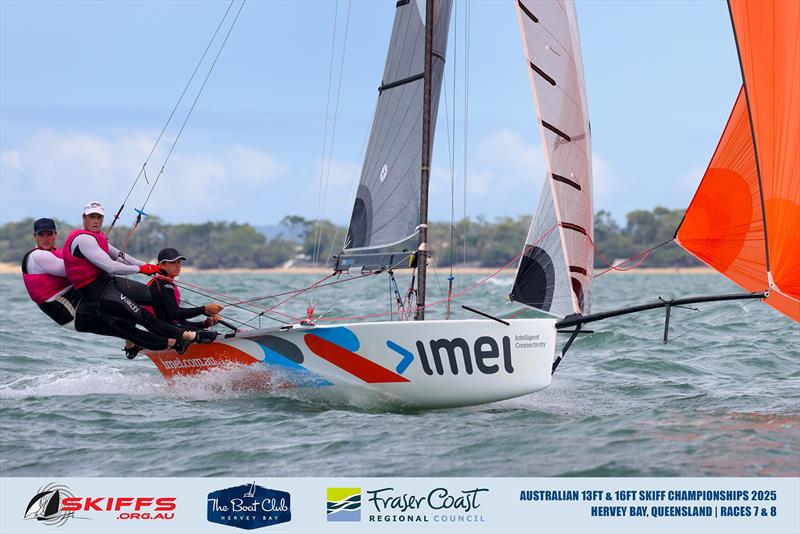 IMEI - Joel Beashel - Trent Barnabas - Rob Napper - 2025 Australian 13ft and 16ft Skiff Championships photo copyright Promocean Media taken at Maryborough Sailing Club and featuring the 16ft Skiff class