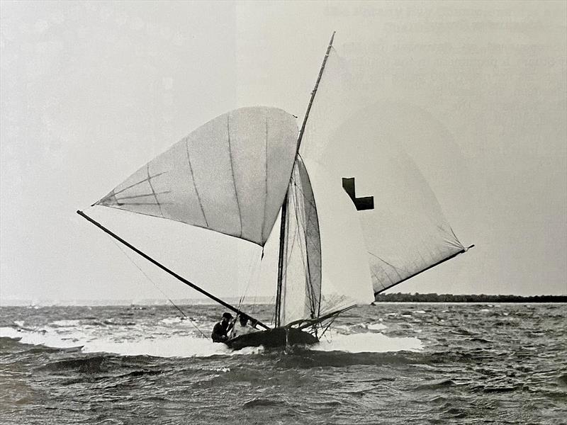 14 ft skiff  ‘St George'. First winner of the Stuart Shield. 1908/09 season photo copyright St George Sailing Club taken at St George Sailing Club and featuring the 16ft Skiff class