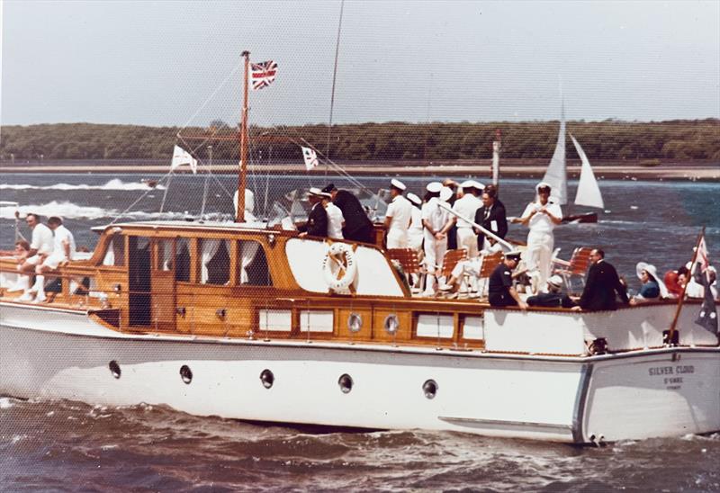 Halvorsen cruiser 1970 ‘Silver Cloud' official start boat for  many years photo copyright St George Sailing Club taken at St George Sailing Club and featuring the 16ft Skiff class