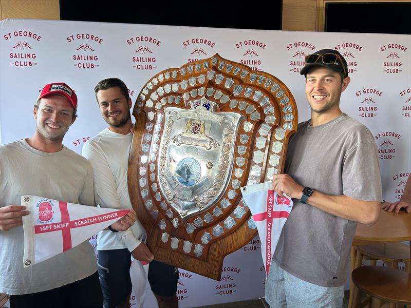 16ft Skiff winners Harry Price, Max Paul and Gus Williams - Botany Bay Championship 2025 - photo © SailMedia