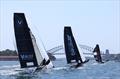 Spinnaker run to Athol Bay - 18ft Skiff NSW Championship 2024 © SailMedia