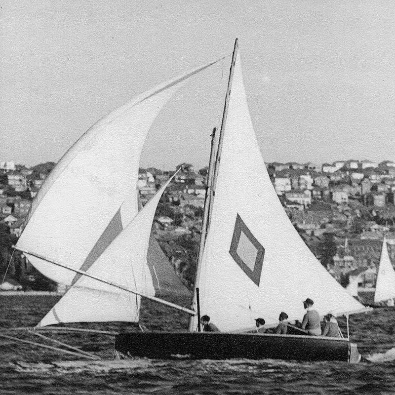 One of Bill Miller's Donnelly skiffs photo copyright Ian Smith / John Steamer Stanley OAM / Robert Chapman taken at Australian 18 Footers League and featuring the 18ft Skiff class