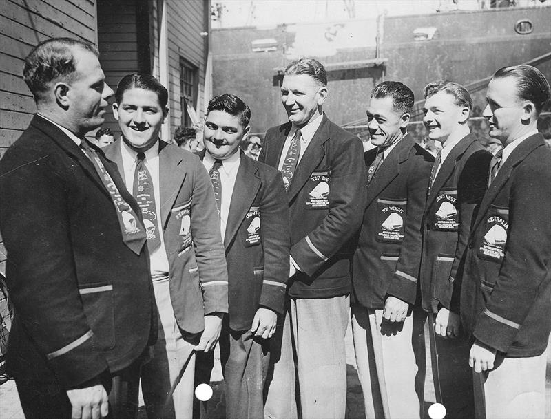 1948 NSW team at the 1948 worlds in NZ photo copyright Archive taken at Australian 18 Footers League and featuring the 18ft Skiff class