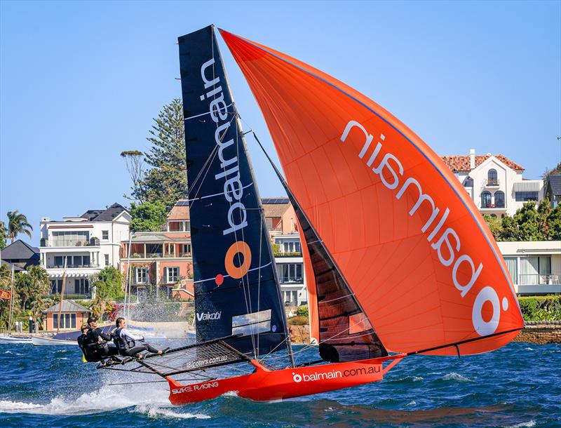 Balmain photo copyright SailMedia taken at Australian 18 Footers League and featuring the 18ft Skiff class