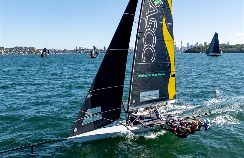 ASCC team in action at the 2024 JJ Giltinan 18ft Skiff Championship - photo © SailMedia