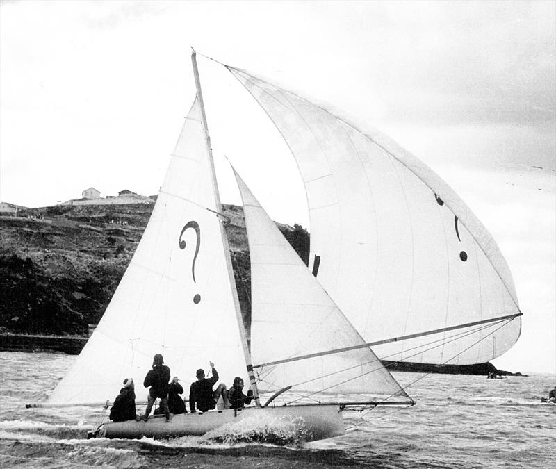 Intrigue, champion in 1952 and 1954 - JJ Giltinan 18ft Skiff Championship - photo © Graham Mander collection