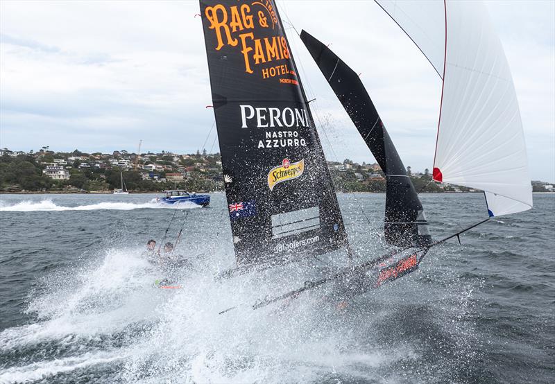 Spray flying with The Rag on a spinnaker run - photo © SailMedia