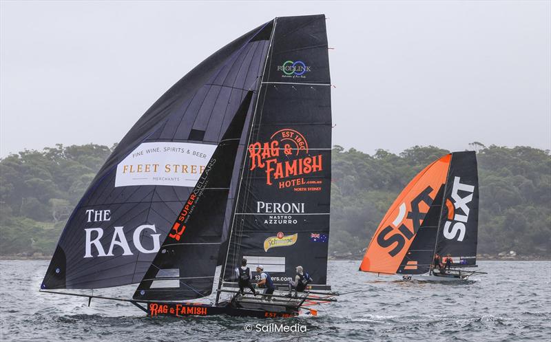 Winnings 2025 JJ Giltinan 18ft Skiff Championship Races 3 & 4: Rag  & Famish Hotel above Sixt - photo © SailMedia