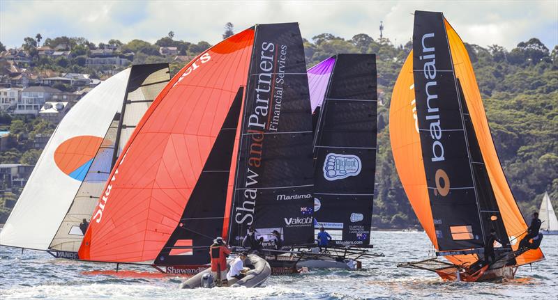 Winnings 2025 JJ Giltinan 18ft Skiff Championship Races 5 & 6 photo copyright SailMedia taken at Australian 18 Footers League and featuring the 18ft Skiff class