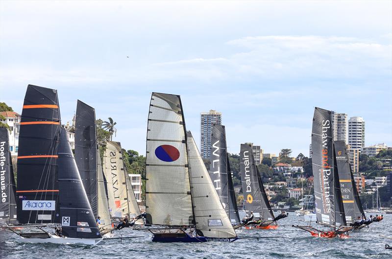 Winnings 2025 JJ Giltinan 18ft Skiff Championship Race 9 photo copyright SailMedia taken at Australian 18 Footers League and featuring the 18ft Skiff class