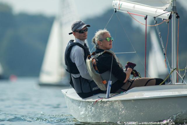 Matthew Wolstenholme and Liz Pike win the Budworth Snipe Open - photo © BR Sailing Photography