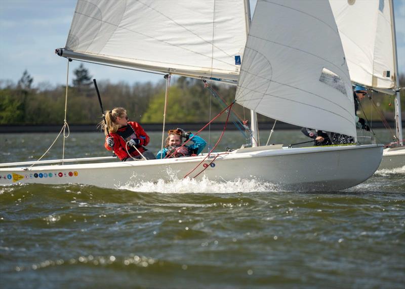Jess Welch and Bonnie Marshall during the Snipe Junior, Women's and Under 30 Nationals 2026 at Bough Beech - photo © Amy Barrett