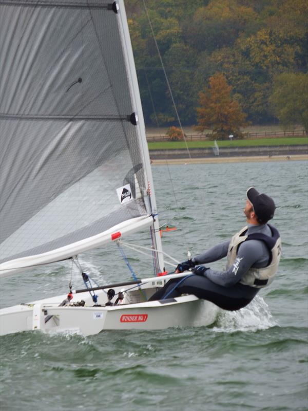 Mike Sims during the Harken Solo End of Season Championshop at Oxford photo copyright Will Loy taken at Oxford Sailing Club and featuring the Solo class