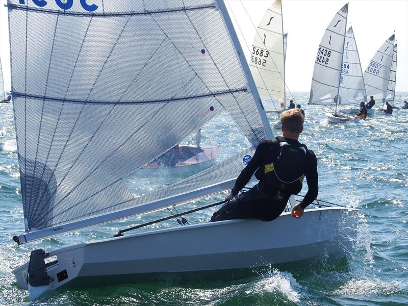 Pete Mitchell on day 4 of the Superspars National Solo UK Championship photo copyright Will Loy taken at Plas Heli Welsh National Sailing Academy and featuring the Solo class