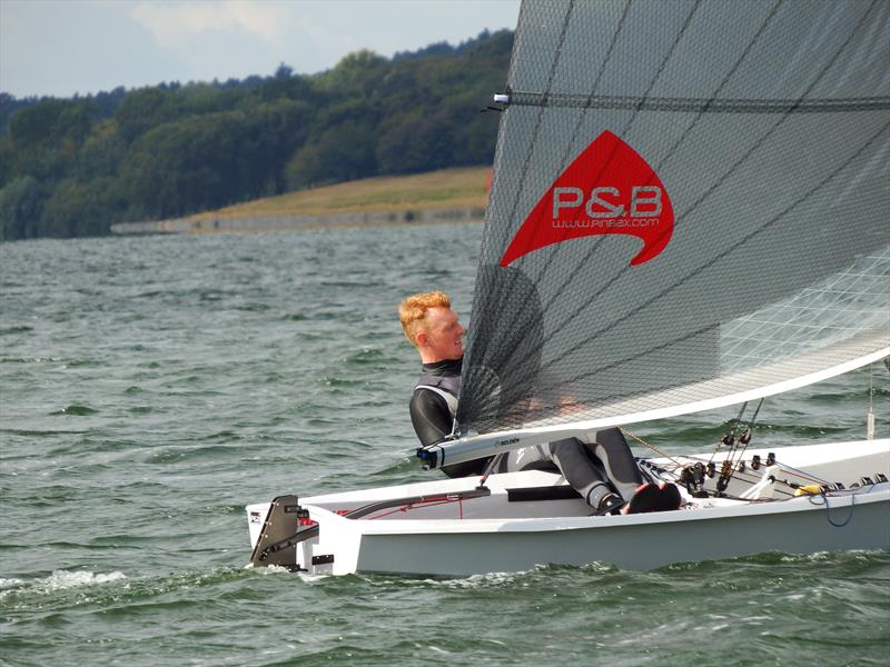 Oli Davenport in third overal on day 1 of the Harken Solo Inlands at Rutland photo copyright Will Loy taken at Rutland Sailing Club and featuring the Solo class