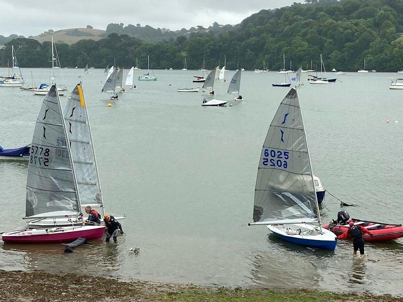 Solo open meeting at Dittisham photo copyright Chris Carmichel taken at Dittisham Sailing Club and featuring the Solo class