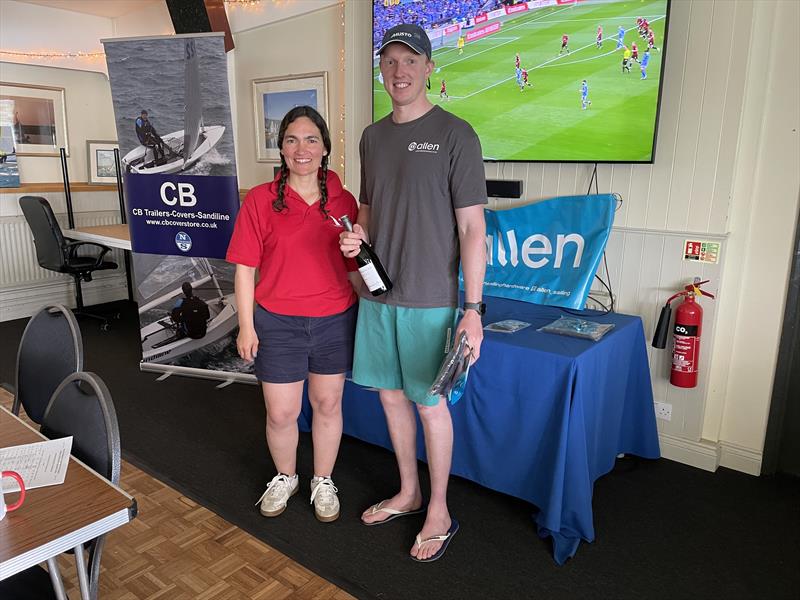 Maria and Oliver Davenport during the Solo Midland Area Series at Northampton prize giving photo copyright Iain Carpenter taken at Northampton Sailing Club and featuring the Solo class