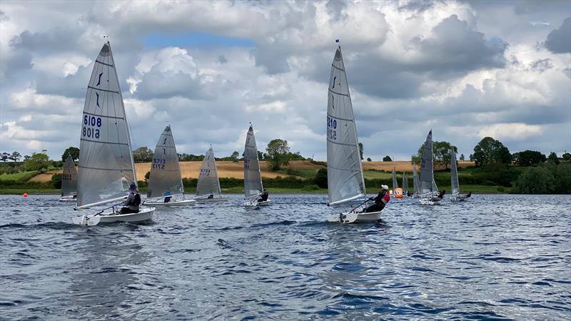 Race 3 first mark during the Solo Midland Area Series at Northampton photo copyright Marino Phocas taken at Northampton Sailing Club and featuring the Solo class