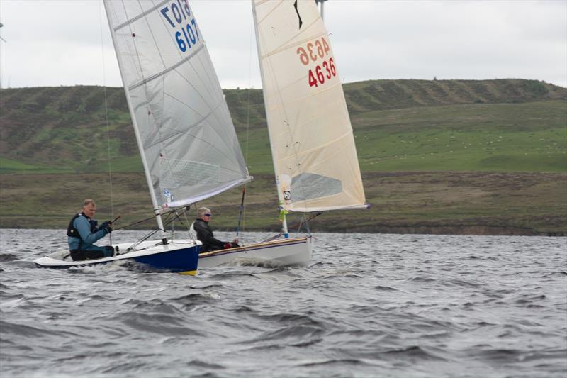 2nd Overall Ted Garner in Solo 6107 during the Border Counties Midweek Sailing Series at Llyn Brenig photo copyright Pete Chambers taken at Llyn Brenig Sailing Club and featuring the Solo class