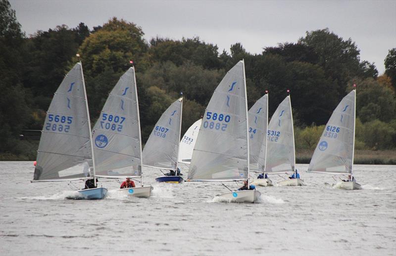 Downwind during the Solo Northern Series at Budworth photo copyright Richard Wynne taken at Budworth Sailing Club and featuring the Solo class