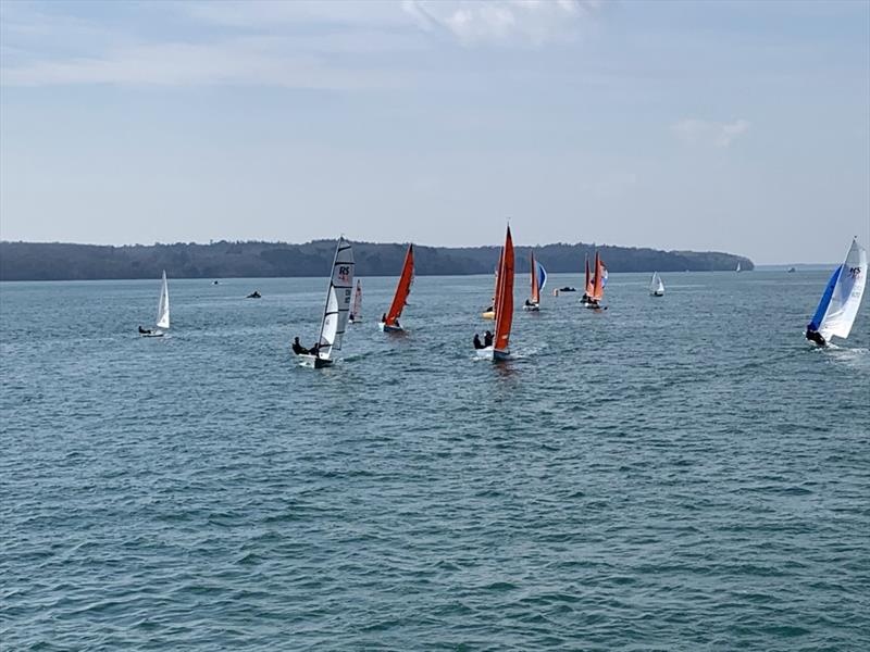 Royal Victoria Yacht Club Spring Series Race 5 photo copyright Steven Sheridan taken at Royal Victoria Yacht Club, England and featuring the Squib class