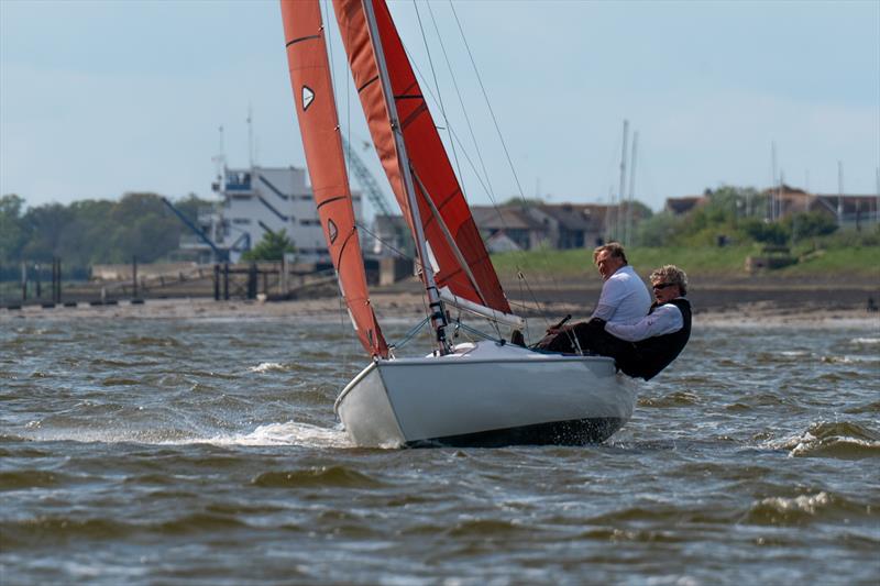 Chip Cole and David Smith, on Dark n Stormy 787, during the 28th edition of the Squib Gold Cup at Royal Corinthian Yacht Club photo copyright Petru Balau Sports Photography / sports.hub47.com taken at Royal Corinthian Yacht Club and featuring the Squib class