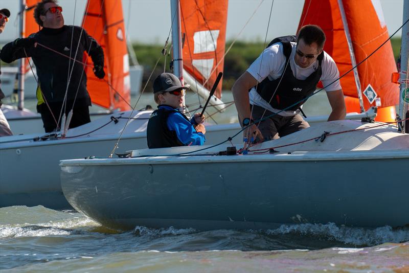 Magnus and Rowland Wilson compete in the Squib East Coast Championship 2024 at Royal Corinthian Yacht Club photo copyright Petru Balau Sports Photography / sports.hub47.com taken at Royal Corinthian Yacht Club, Burnham and featuring the Squib class