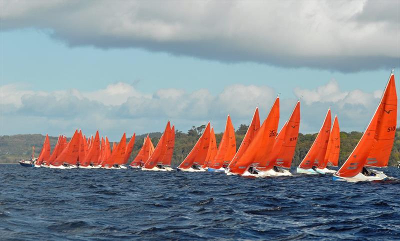 Irish Squib Inlands at Lough Derg - a start on Saturday when the fleet enjoyed stronger breezes - photo © Reggie Goodbody