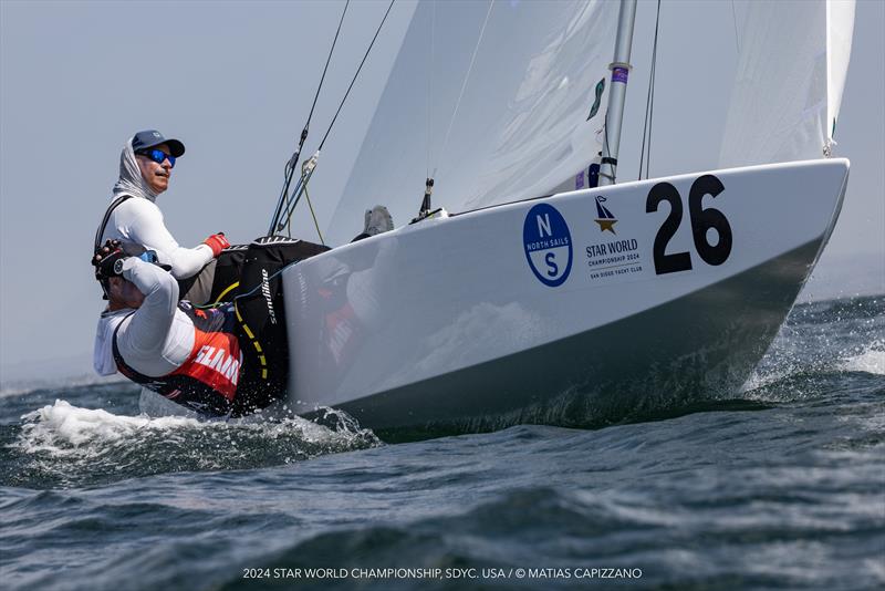 Star World Championship at San Diego Day 1 photo copyright Matias Capizzano taken at San Diego Yacht Club and featuring the Star class