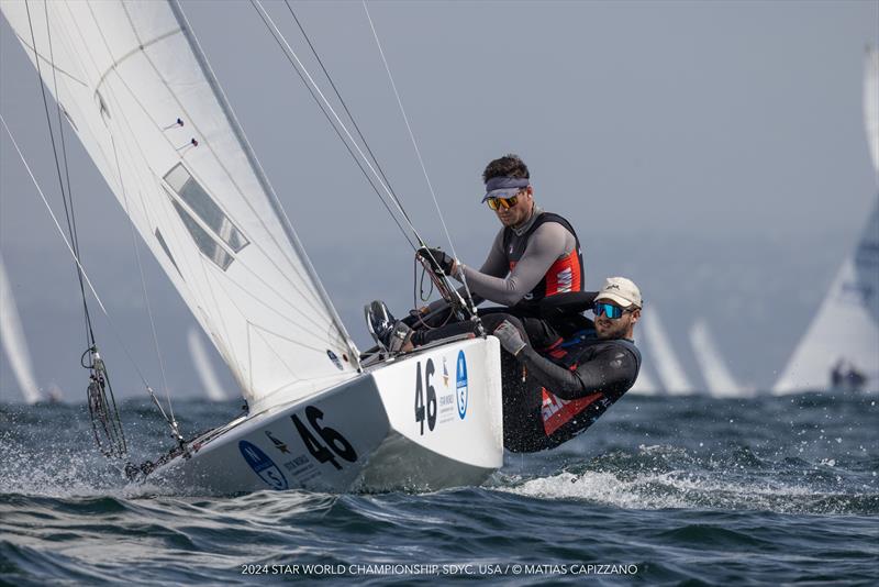 Star World Championship at San Diego Day 1 photo copyright Matias Capizzano taken at San Diego Yacht Club and featuring the Star class