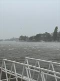 A squall causes the abandonment of race 3 during the HD Sails Southern Paddle Series at Waveney & Oulton Broad © Anna Clark