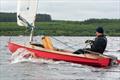 3rd Overall Paul Newman in his Streaker during the Border Counties Midweek Sailing Series at Llyn Brenig © Pete Chambers