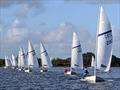 Martin Penty ahead of Giles Therkelson-Smith during the Streaker End of Season Championships at Beaver Sailing Club © Pete Fletcher