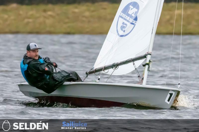 Yorkshire Dales Brass Monkey - Tom Gillard finishes 2nd photo copyright Tim Olin / www.olinphoto.co.uk taken at Yorkshire Dales Sailing Club and featuring the Streaker class