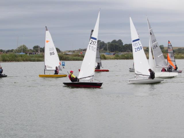 Border Counties Midweek Sailing at Shotwick Lake - Approaching the windward mark photo copyright Brian Herring taken at Shotwick Lake Sailing and featuring the Streaker class