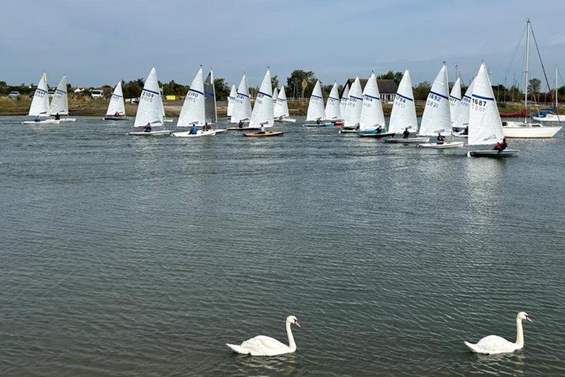 25 boats fill the River Crouch at the Up River Streaker Open - photo © Jane Berry