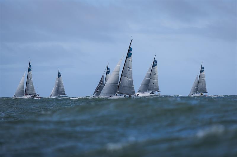 Offshore Double Handed World Championship - Start of the Agglomeration Final photo copyright Anne Beaugé / LGL taken at  and featuring the Sun Fast 30 class