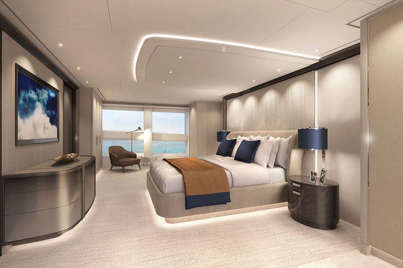 Downtown -Akira Bedroom photo copyright Heesen Yachts taken at  and featuring the Superyacht class