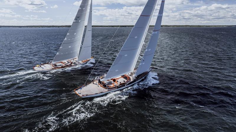 Spirit Superyachts Go Head to Head in Historic Match Race photo copyright Luke Dorey taken at Royal Swedish Yacht Club and featuring the Superyacht class