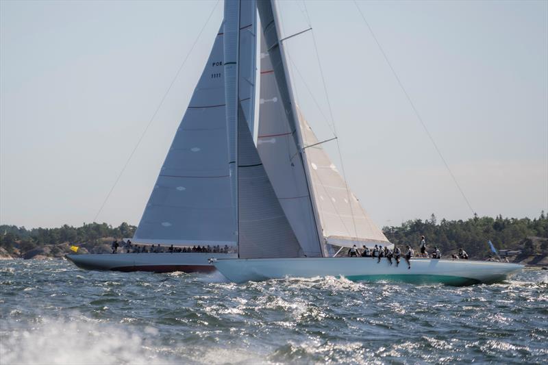 Spirit Superyachts Go Head to Head in Historic Match Race photo copyright Luke Dorey taken at Royal Swedish Yacht Club and featuring the Superyacht class