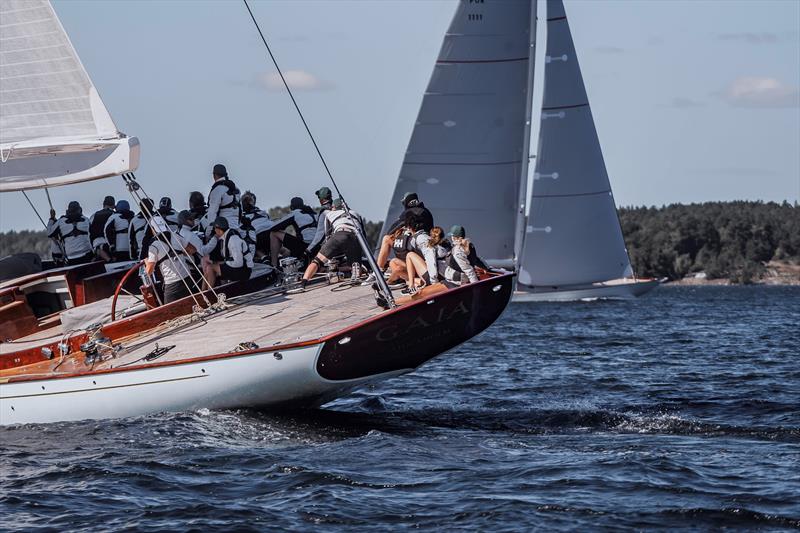 Spirit Superyachts Go Head to Head in Historic Match Race photo copyright Luke Dorey taken at Royal Swedish Yacht Club and featuring the Superyacht class