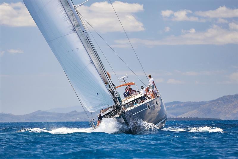 Crazy Horse powering along - The South Pacific Superyacht Rendezvous - photo © Matt Crawford