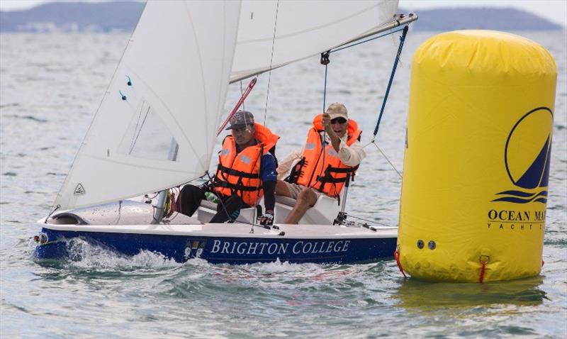 S\V14 in action on Day 2 of the 2019 Top of the Gulf Regatta photo copyright Guy Nowell / Top of the Gulf Regatta taken at Ocean Marina Yacht Club and featuring the SV14 class