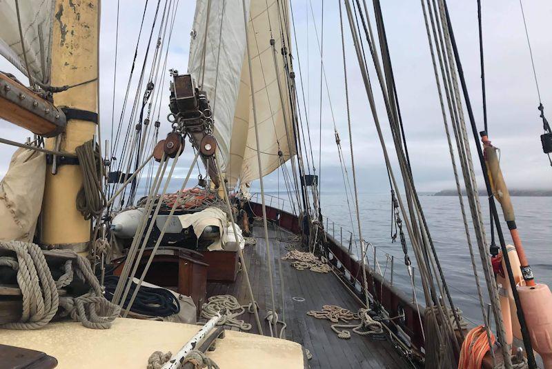 Aboard tall ship 'Maybe' photo copyright Roseland Youth Sailing Trust taken at  and featuring the Tall Ships class