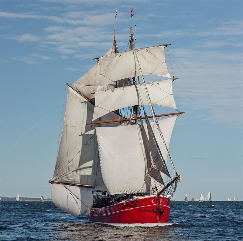 Lilla Dan, built in 1951 to train deck personel for J.Lauritzen. Being a top-sail schooner with similar size Lilla Dan was main competitor for Kvartsita - Limfjorden Rundt Regattas photo copyright Edgar Wroblewski taken at  and featuring the Tall Ships class